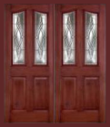 Fiberglass Entry Doors - Textured Mahogany Grain