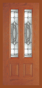Other Doors - Entry Prehung Vertical Decorated Glass Fiberglass Door