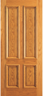 Wood Entry Doors - Entry 4 Plain Panel Wood Door