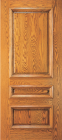 Wood Entry Doors - Entry 3 Panel Wood Door