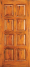 Wood Entry Doors - Western 8 Panel Wood Door 