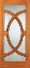 Wood Entry Doors - Entry Wood Door with Glass Design