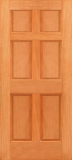 Budget 6 Panel Wood Door