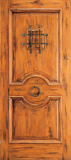 Western 2 Panel Wood Door with Speak Easy