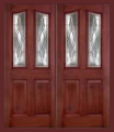 Doors - Fiberglass Entry Doors - Textured Mahogany Grain