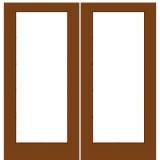 French Doors - French Door 1 / 1 - Wood Double French Doors 1/1 prehung