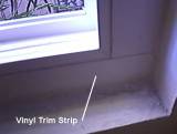 Windows - Caulk and Trim - 12' Vinyl Trim Strip