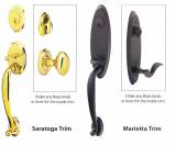 Hardware - Entry Handlesets - Marietta Brass Tubular Handleset
