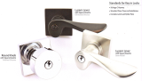 Hardware - Modern Bronze Keyed Lockset 
