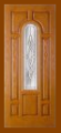 Fiberglass Entry Doors - Textured Oak Grain - Entry Prehung Arched Glaze Fiberglass Door