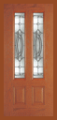 Doors - Other Doors - Entry Prehung Vertical Decorated Glass Fiberglass Door