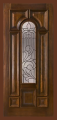 Doors - Wood Entry Doors - Entry Prehung Arched Glaze Mahogany Wood Door