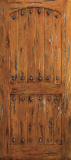 Doors - Wood Doors - Western Plank Wood Door with Arched Top