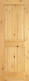 Doors - Wood Doors - Interior Plank Knotty Alder Wood Door 