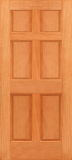Doors - Wood Doors - Budget 6 Panel Wood Door