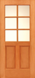 Doors - Wood Doors - Budget Wood Door with 6 Lites
