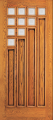 Doors - Wood Entry Doors - Entry 4 Panel Wood Door with 10 Mini Lites
