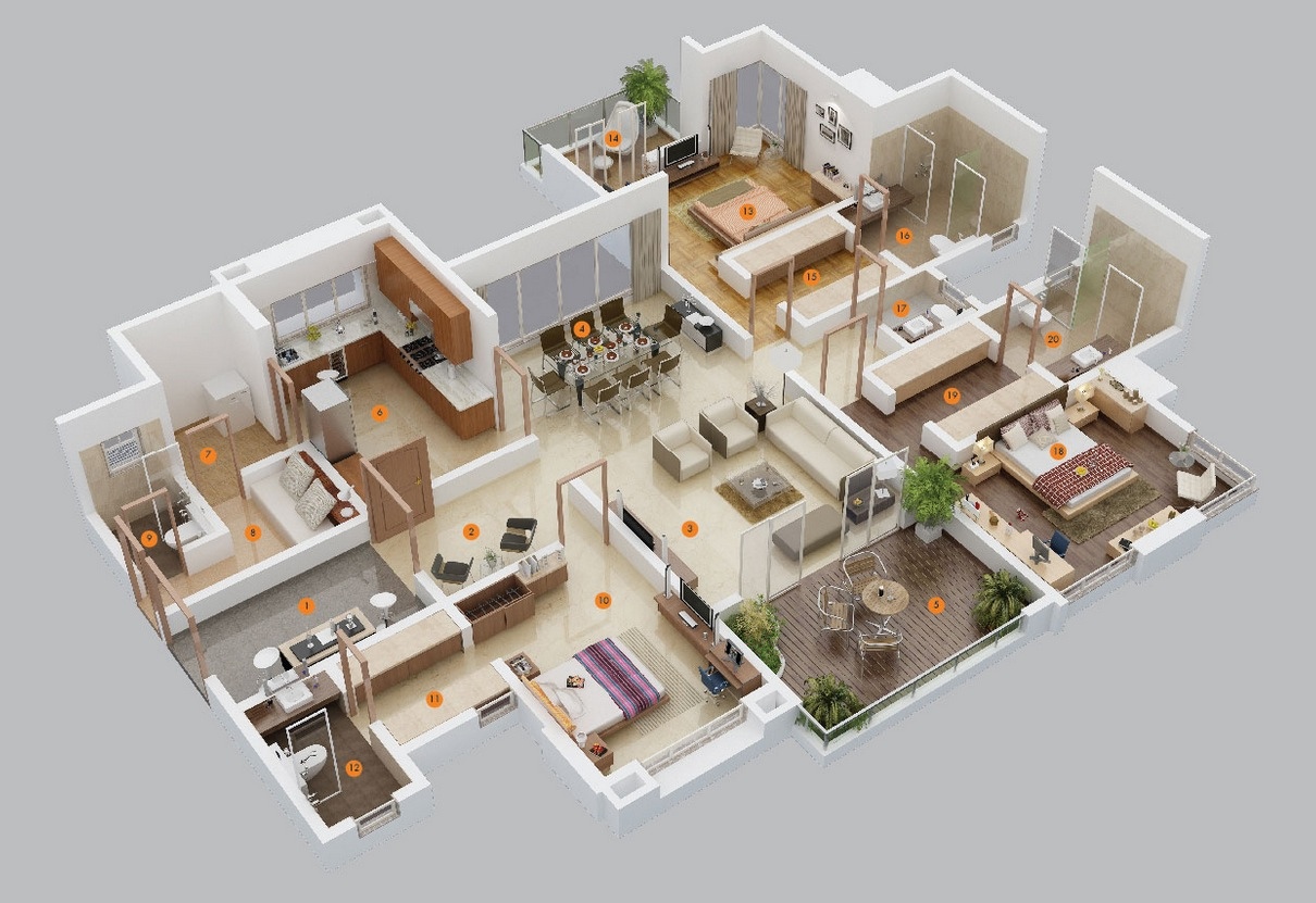 16 Different house plans for styling