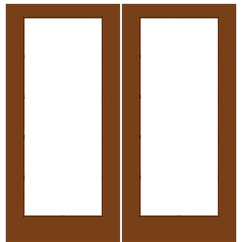 Wood Double French Doors 1/1 prehung
