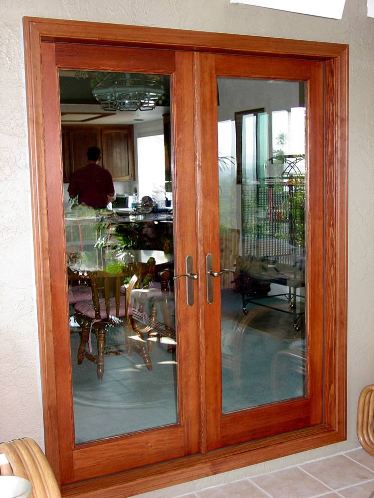 Wood Double French Doors WoodsInfo