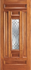 Wood Entry Doors - Entry 6 Panel Wood Door with Lite 