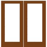 Wood Double French Doors 1/1 prehung