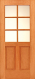 Budget Wood Door with 6 Lites