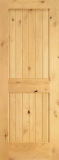 Interior Plank Knotty Alder Wood Door 