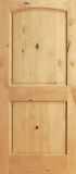 Interior 2 Panel Knotty Alder Wood Door 
