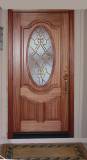Oval Glass wood door