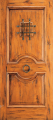 Doors - Wood Entry Doors - Western 2 Panel Wood Door with Speak Easy